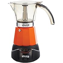 Amazon.com: Imusa 6 or 3cup Electric Espresso Maker, Orange